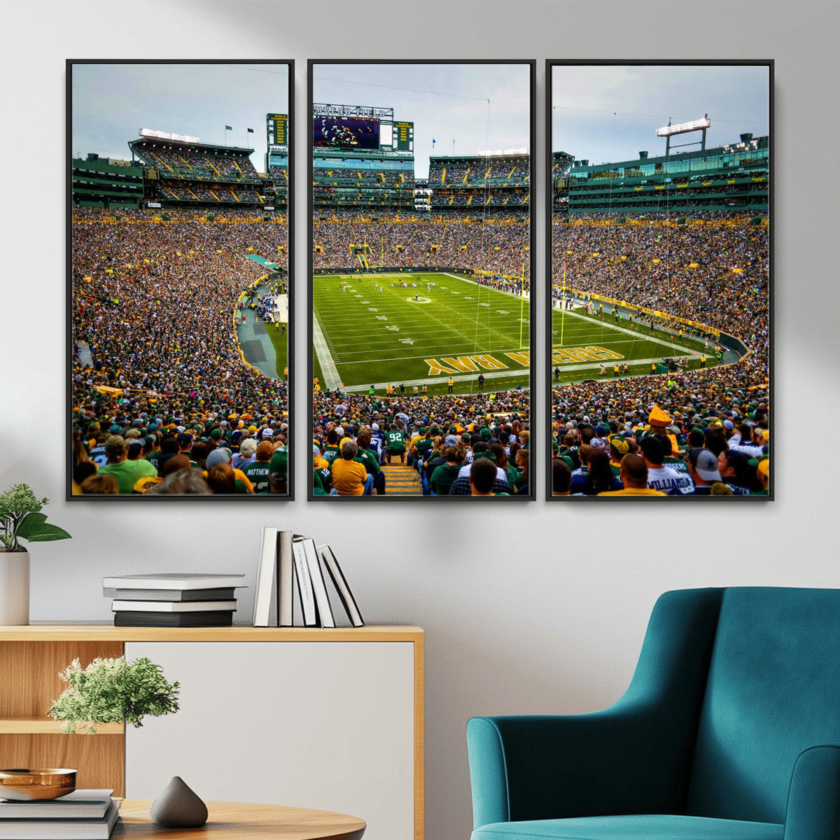 Green Bay Packers Lambeau Field Stadium Wall Art Canvas