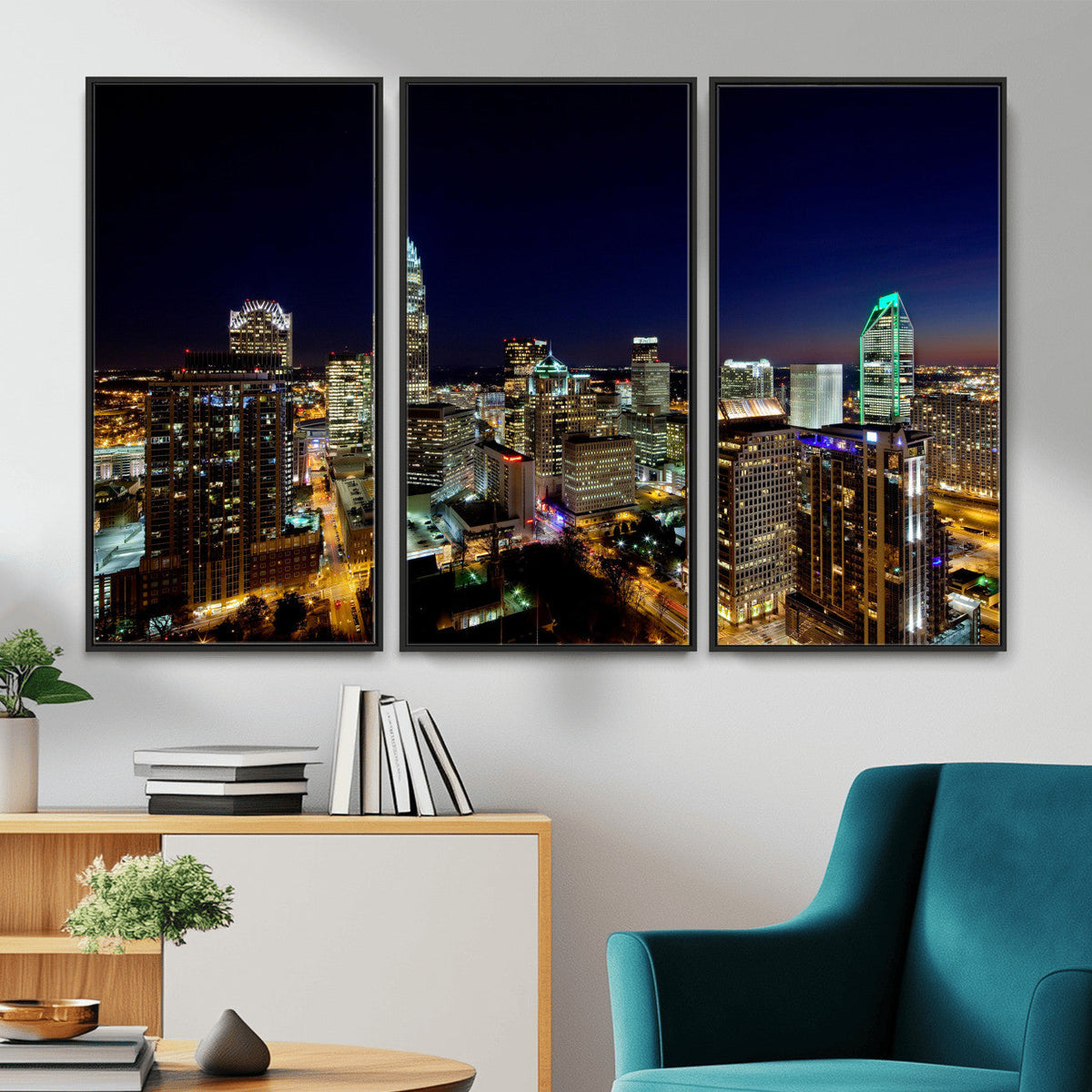 Atlanta Skyline Wall Art Canvas Print – Modern Cityscape