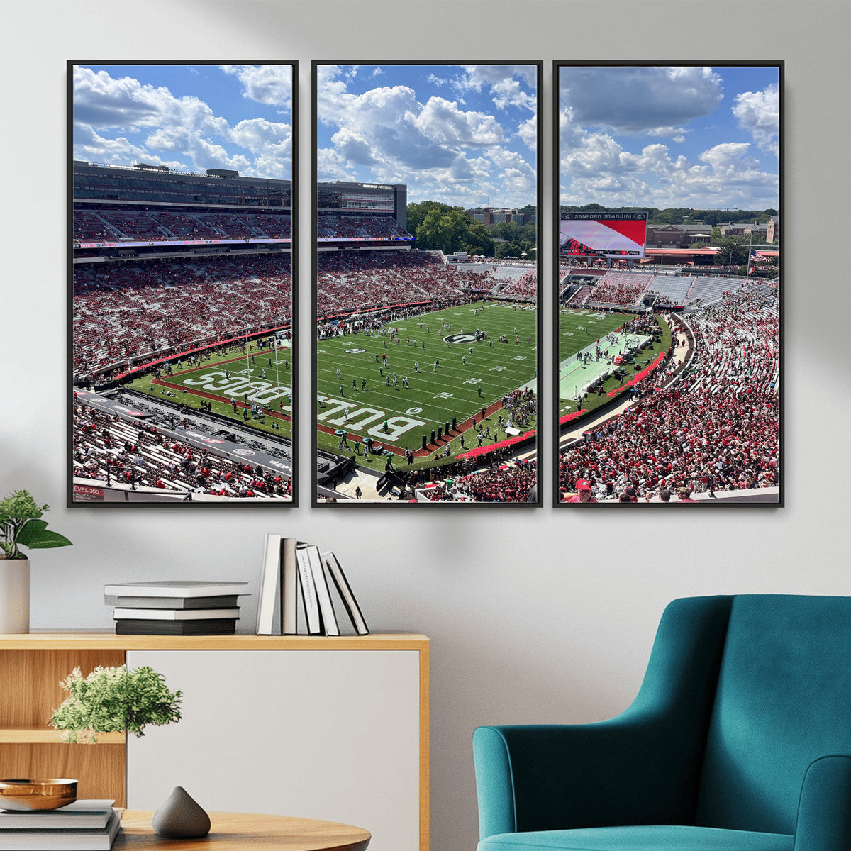 Georgia Bulldogs Stadium Wall Art Canvas Print, Sanford