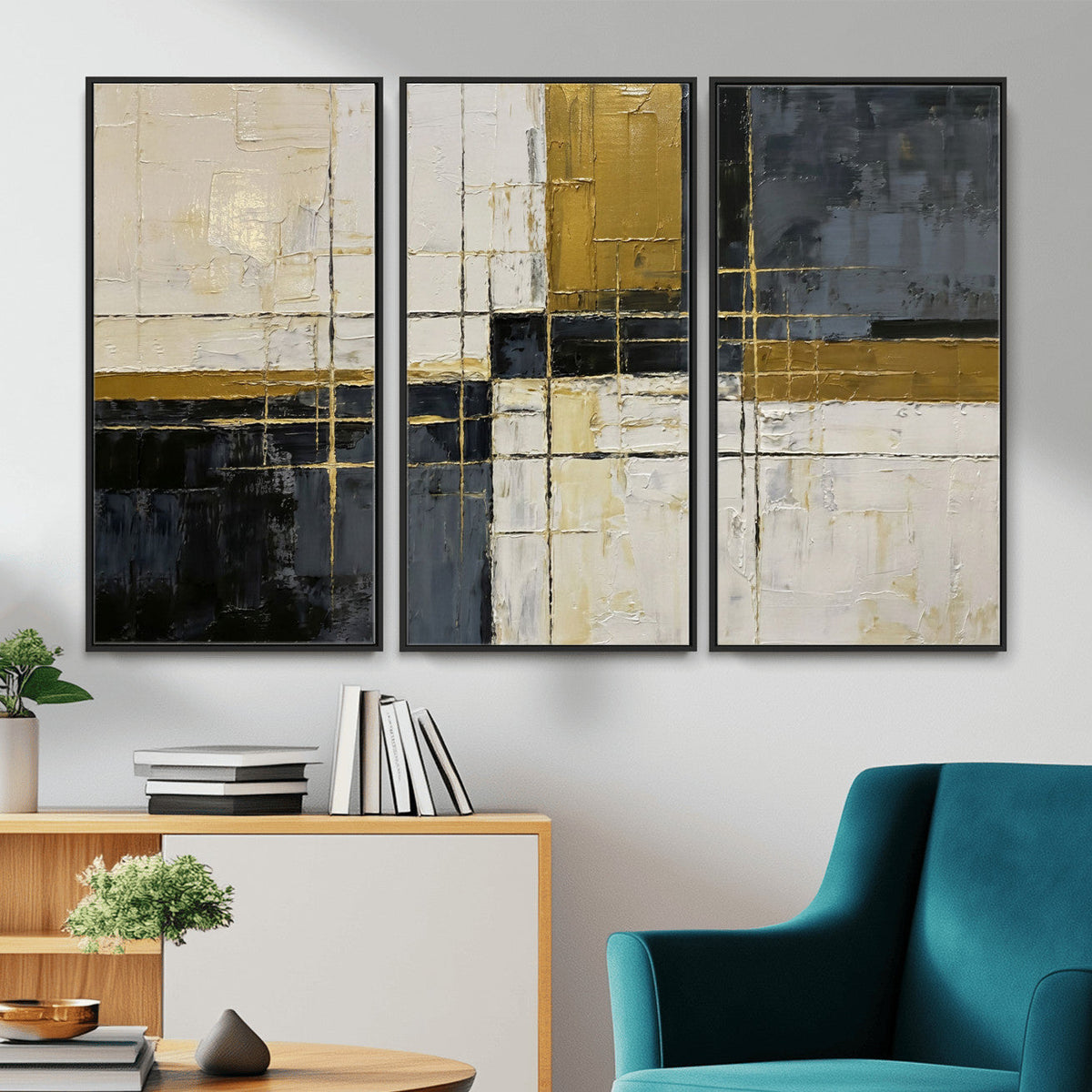 Geometric Abstract Wall Art Canvas Print