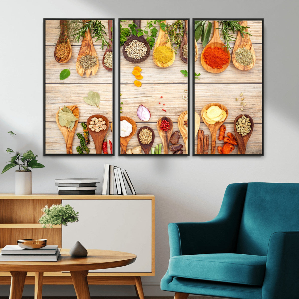 Kitchen Spice on the Table Wall Art, Kitchen Spice Wall Art