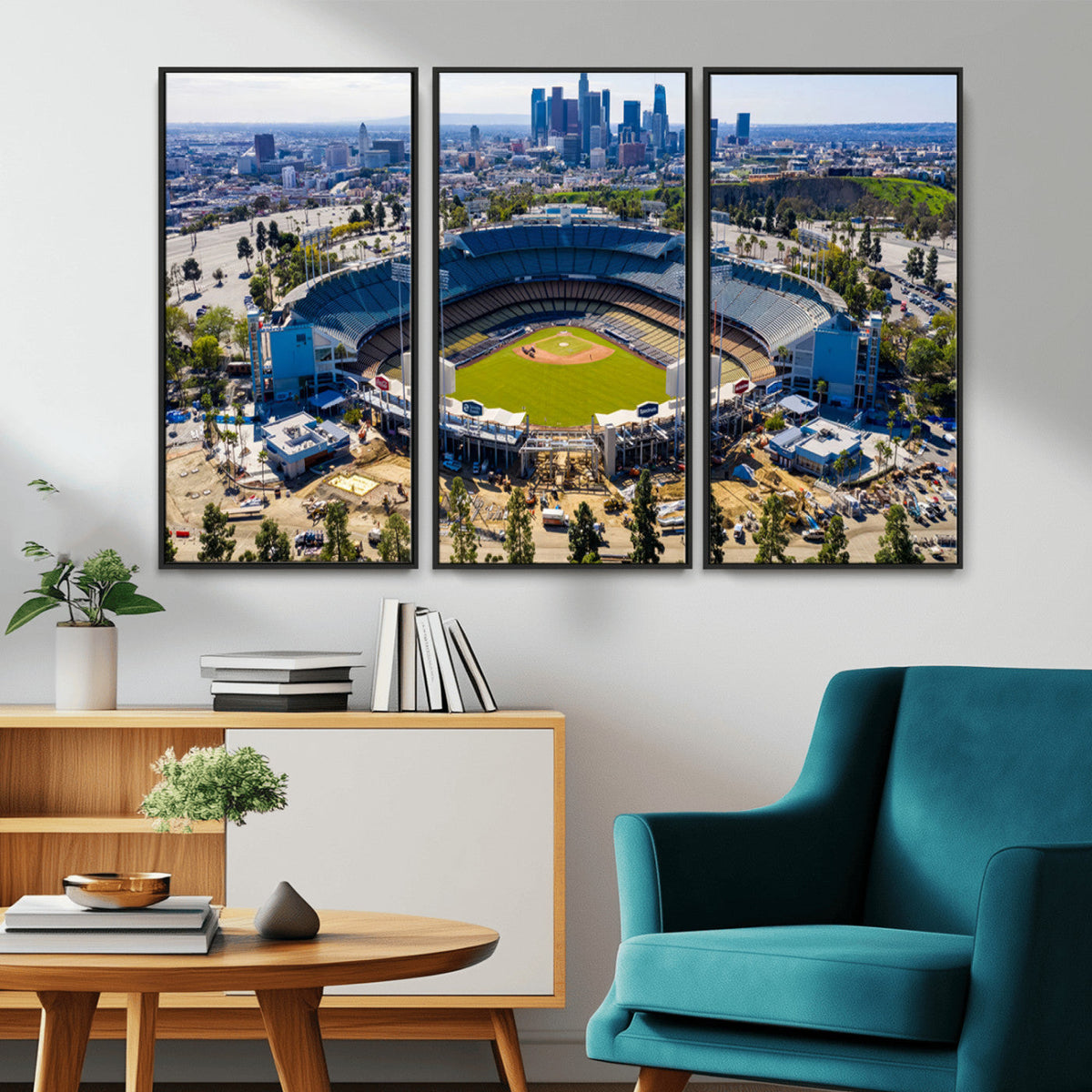 Los Angeles Dodgers Dodger Stadium Wall Art Canvas Print -
