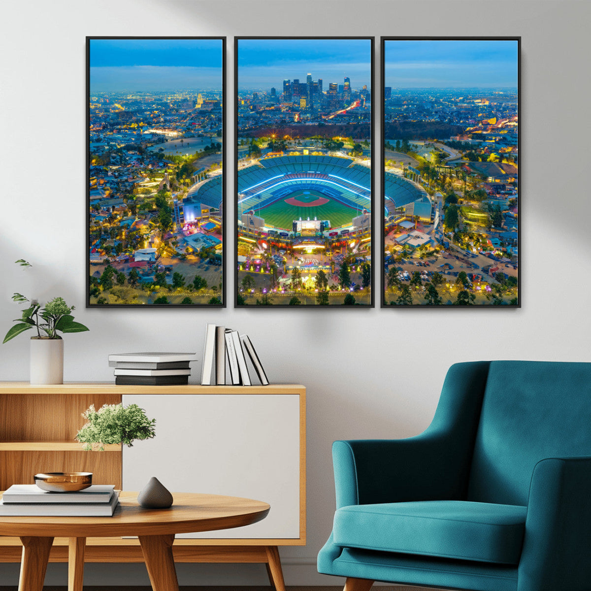 Los Angeles Dodgers Wall Art Canvas, Dodger Stadium Wall Art