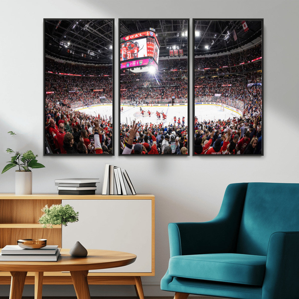 Amerant Bank Arena Wall Art Canvas Print - Basketball Arena