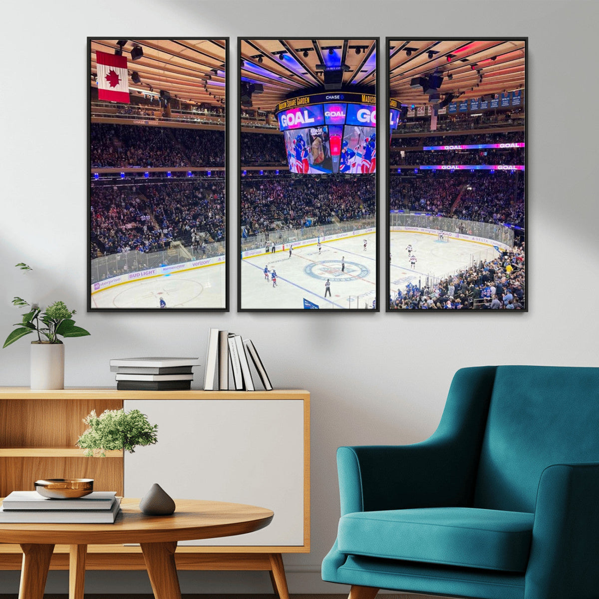 Madison New York Rangers Hockey Stadium Wall Art Canvas