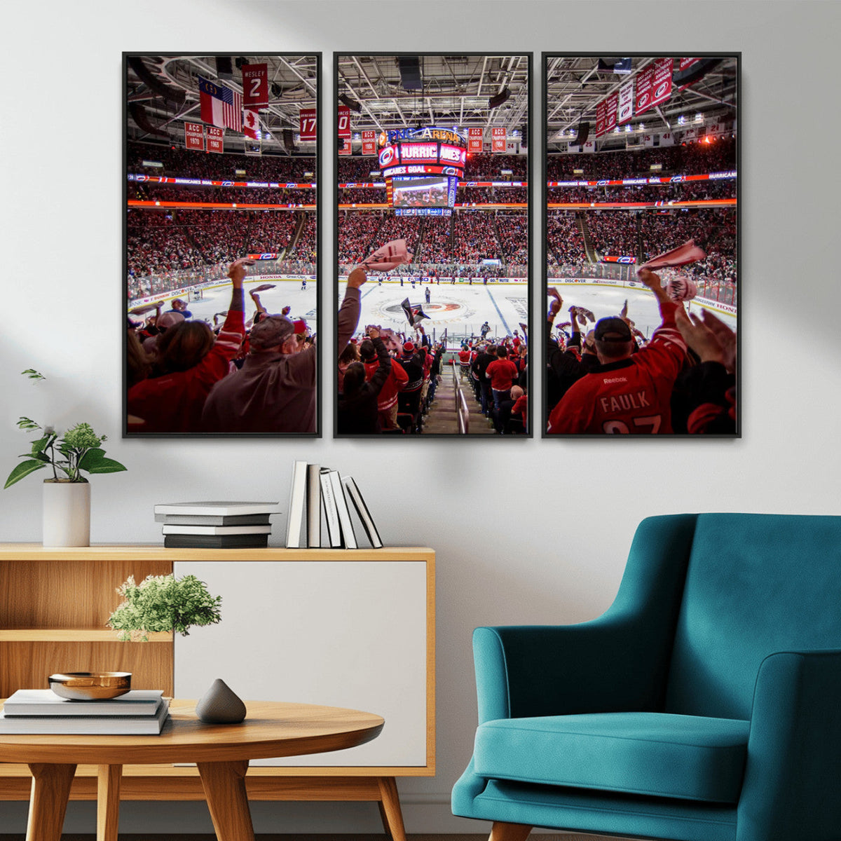 Carolina Hurricanes Ice Hockey Stadium Wall Art, Carolina