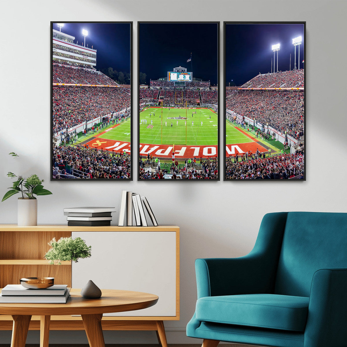 NC State Wolfpack Canvas Print - Raleigh Carter-Finley