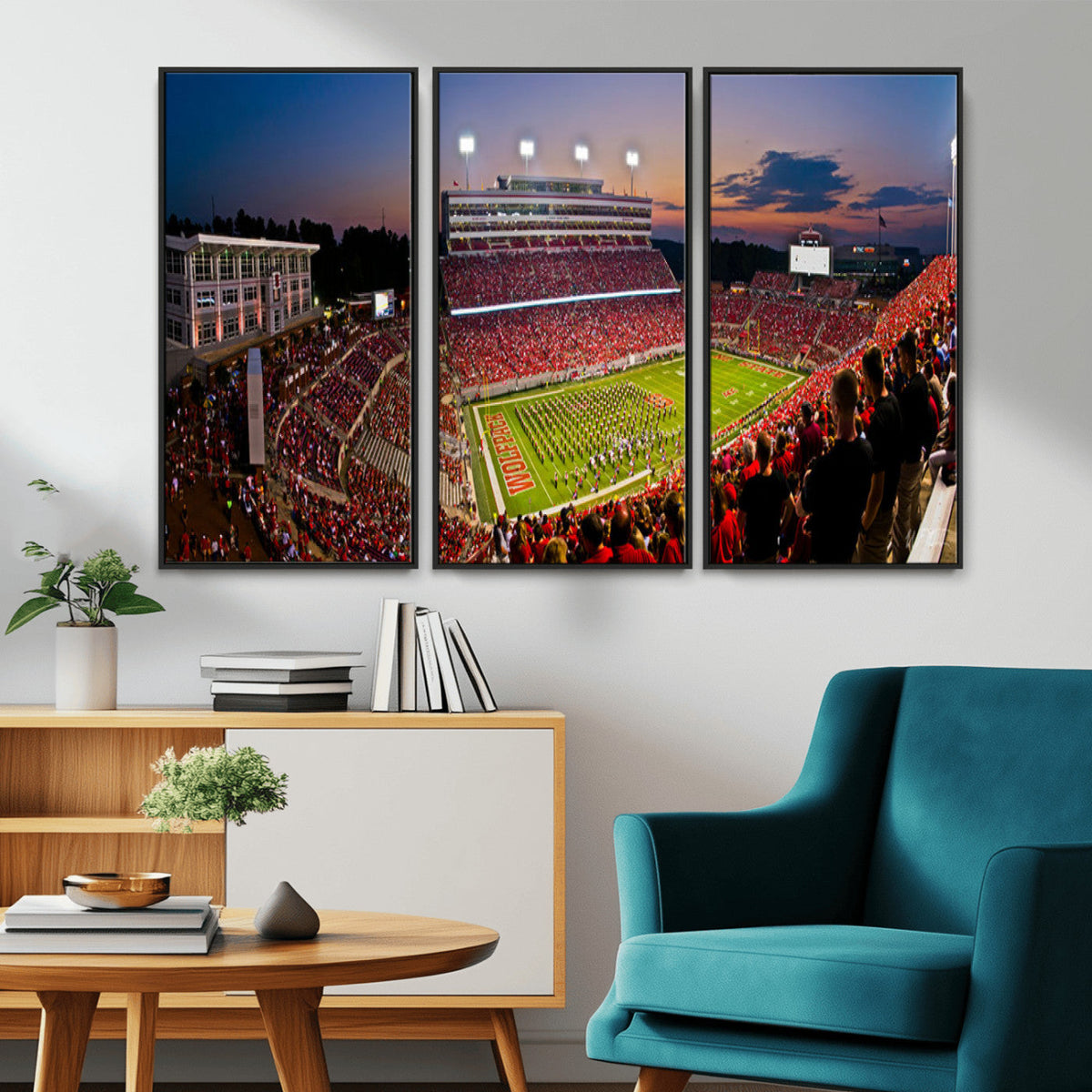 NC State Wolfpack Football Team Print - Raleigh