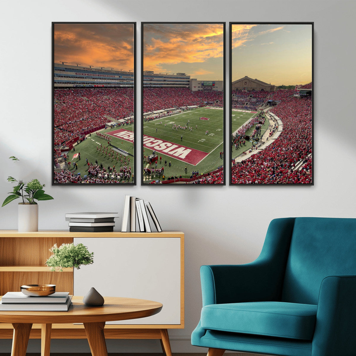 Camp Randall Stadium Wisconsin Badgers Large Wall Art Canvas