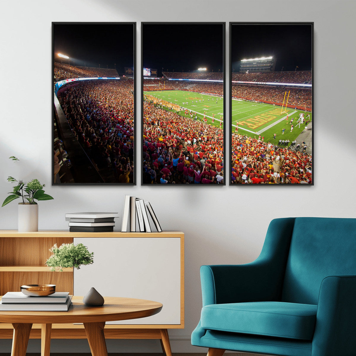 Iowa State University Cyclones Canvas Print, Football Team