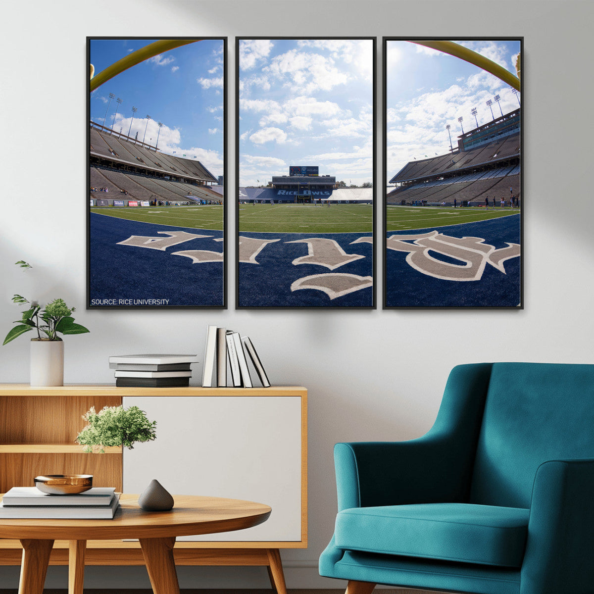 Rice University Owls Football Team Print - Houston Rice