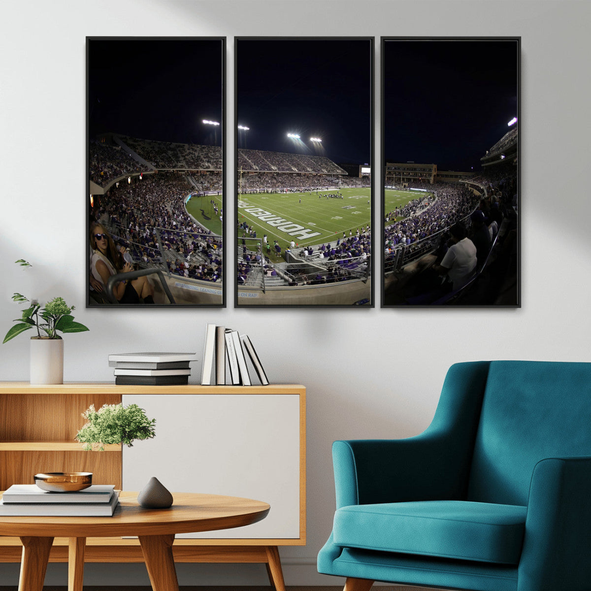 TCU Horned Frogs Football Team Print - Fort Worth Amon G.