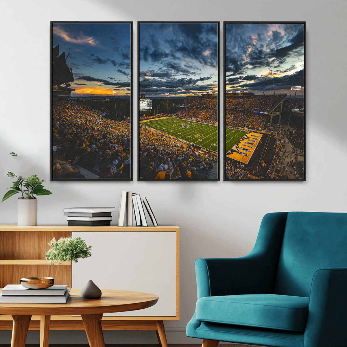 University of Wyoming Cowboys Football Team Print - Laramie
