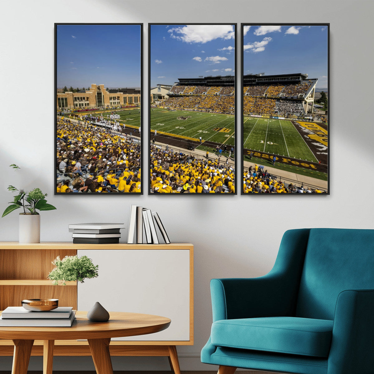 University of Wyoming Cowboys Football Team Print - Laramie