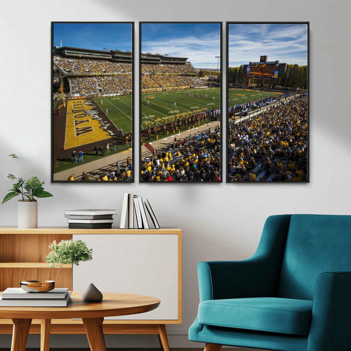 University of Wyoming Cowboys Football Team Print - Laramie