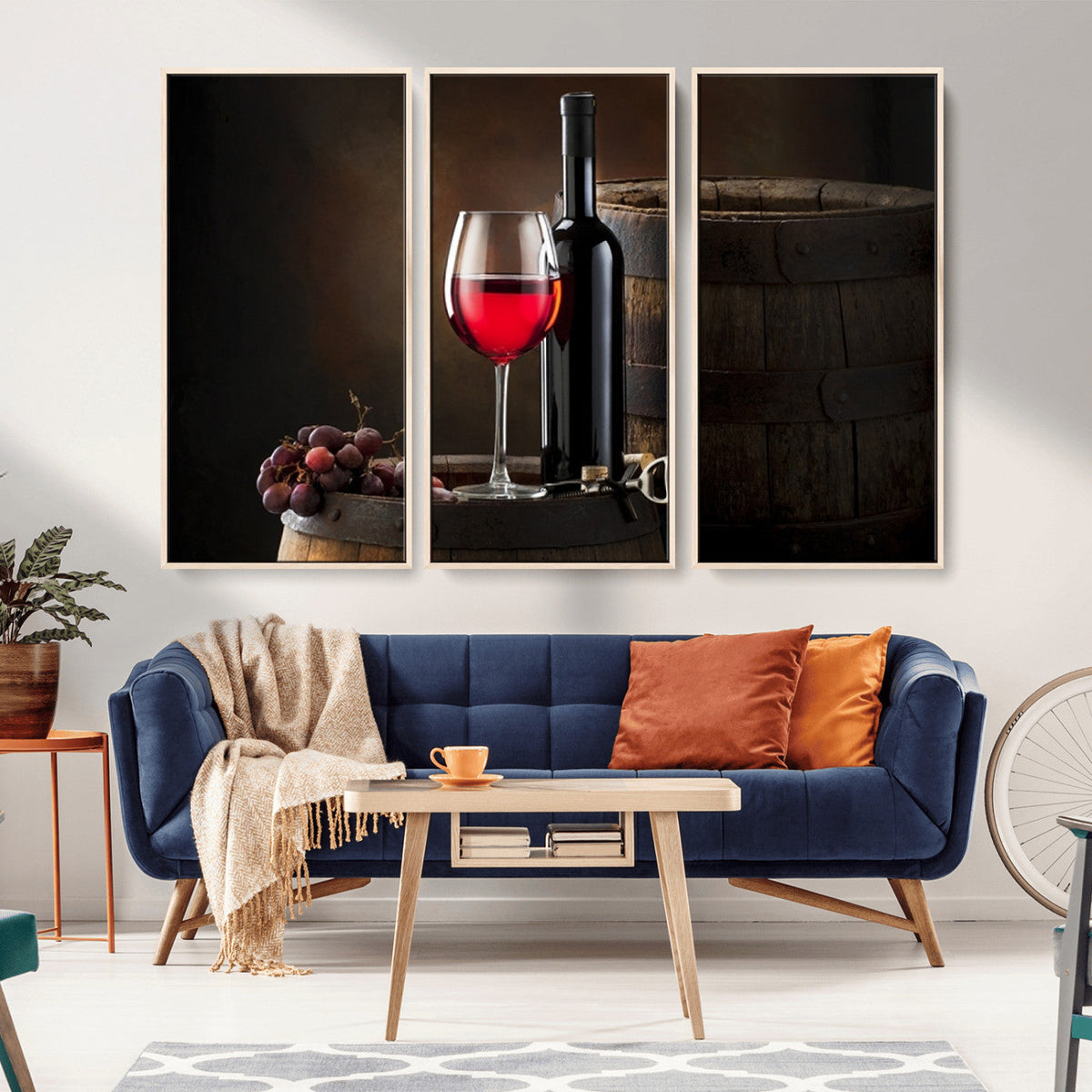 Red Wine and Bottle Canvas Print