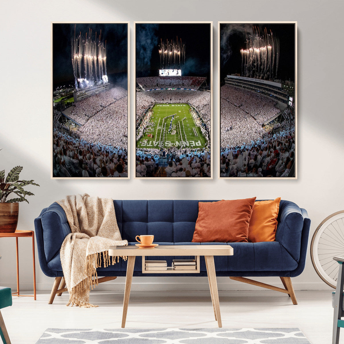 Penn Stadium Football Wall Art Canvas Print, Pennsylvania