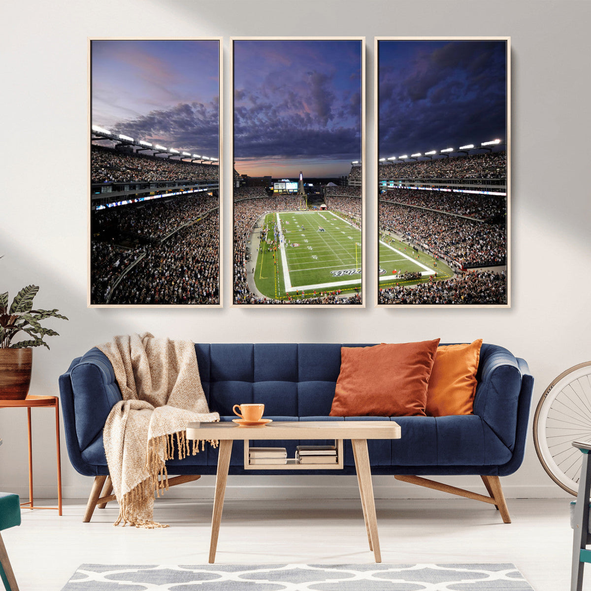 New England Patriots Football Team Print - Foxborough