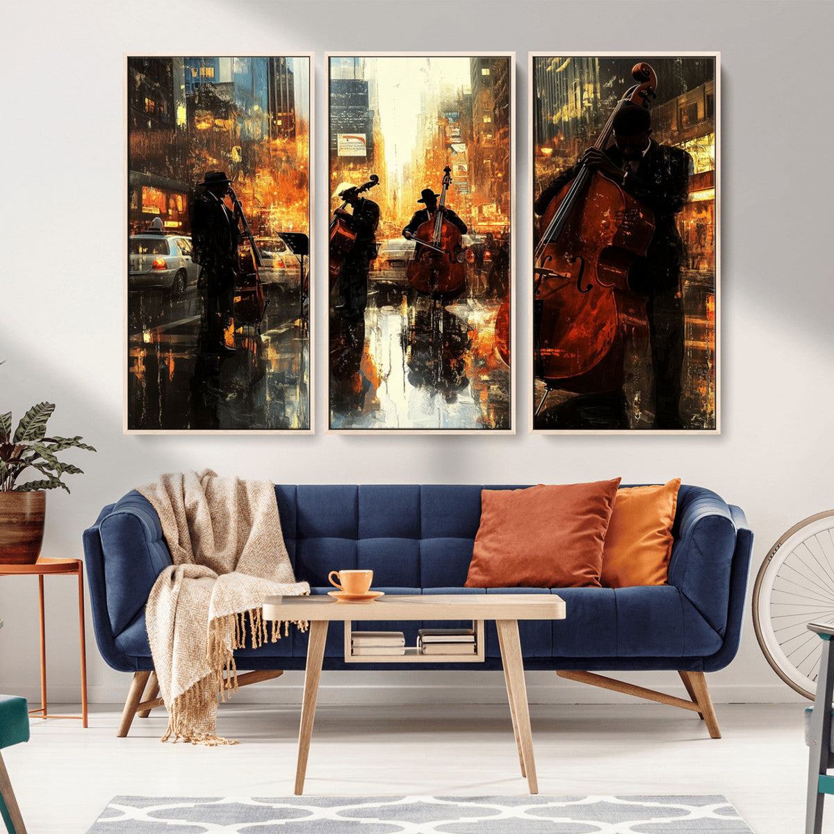 Jazz Wall Art Canvas Print – Colorful Musical Instrument