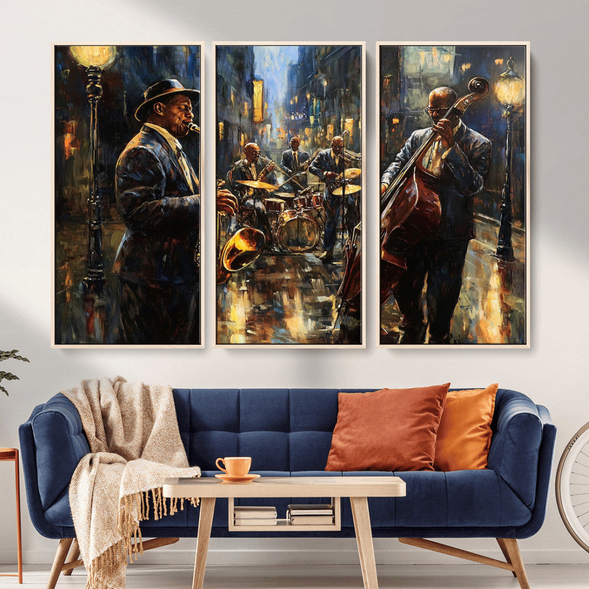 Jazz Canvas Wall Art Print – Abstract African American Music