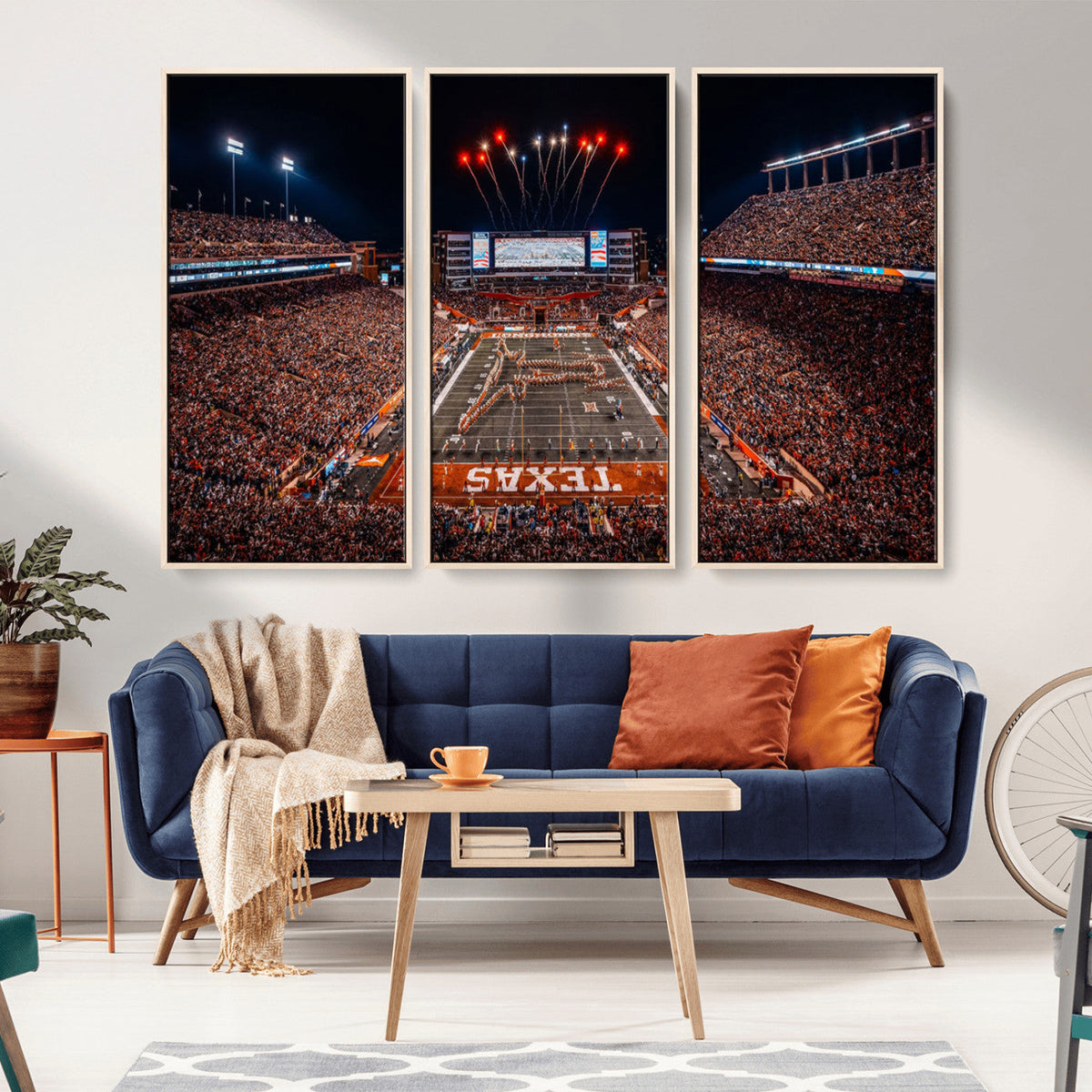 Texas Stadium Night Game Wall Art Canvas Print – Vibrant