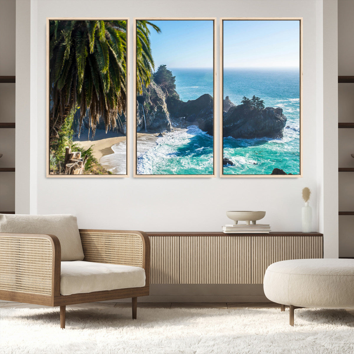 Big Sur Wall Art Canvas Print – Framed California Coastline