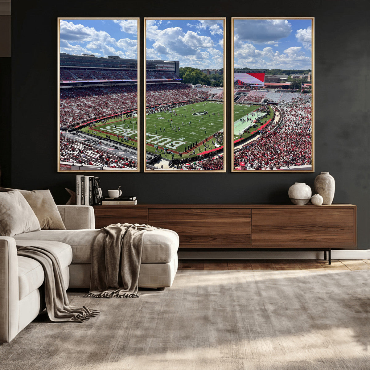 Georgia Bulldogs Stadium Wall Art Canvas Print, Sanford
