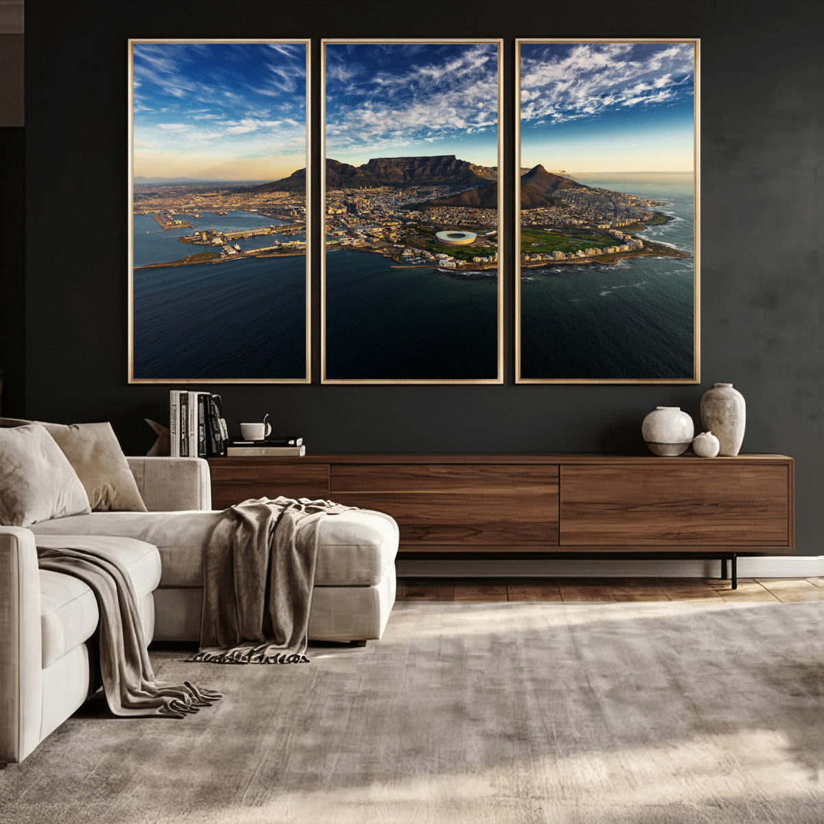 Cape Town Skyline Wall Art Canvas Print – Table Mountain