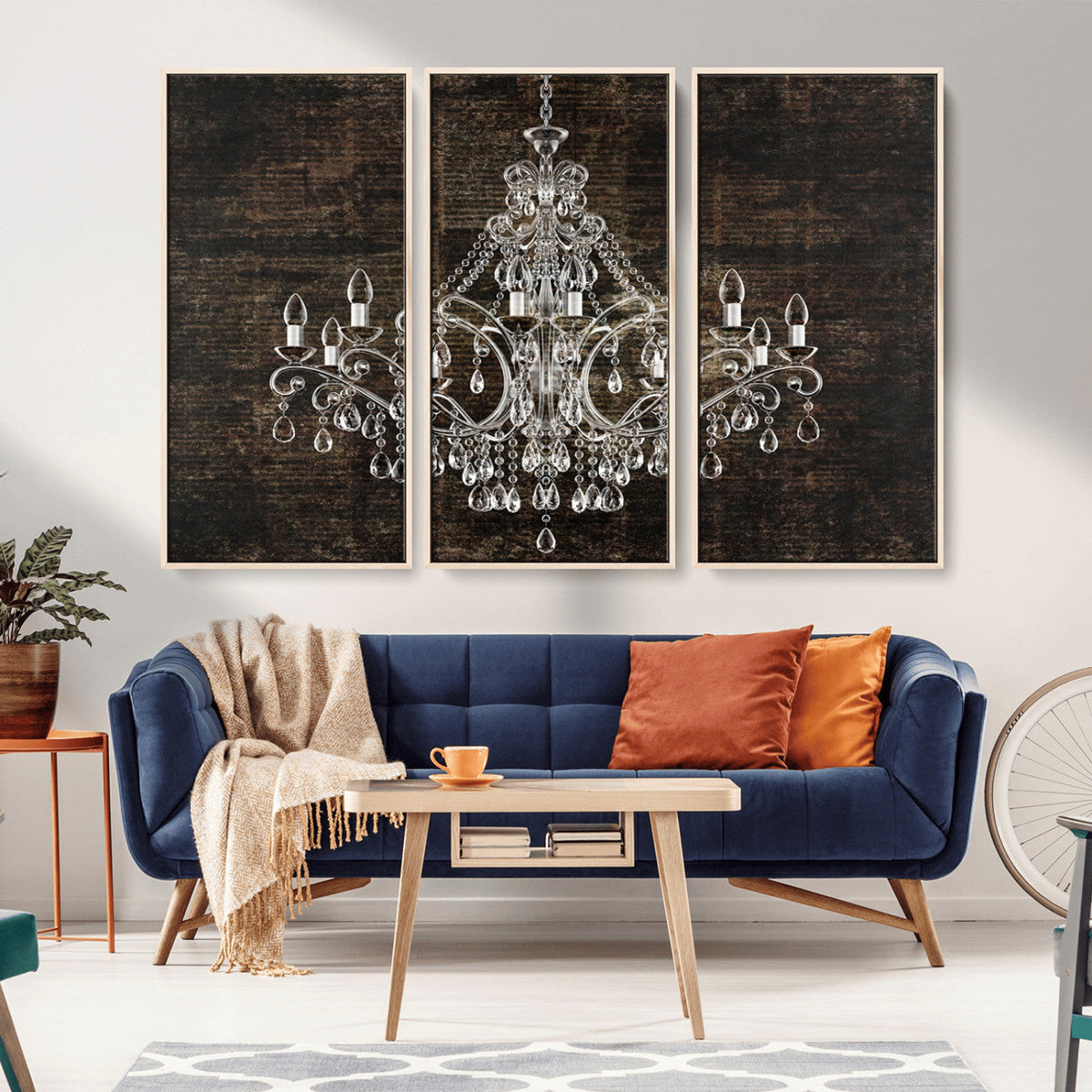 Rustic Chandelier Canvas Print