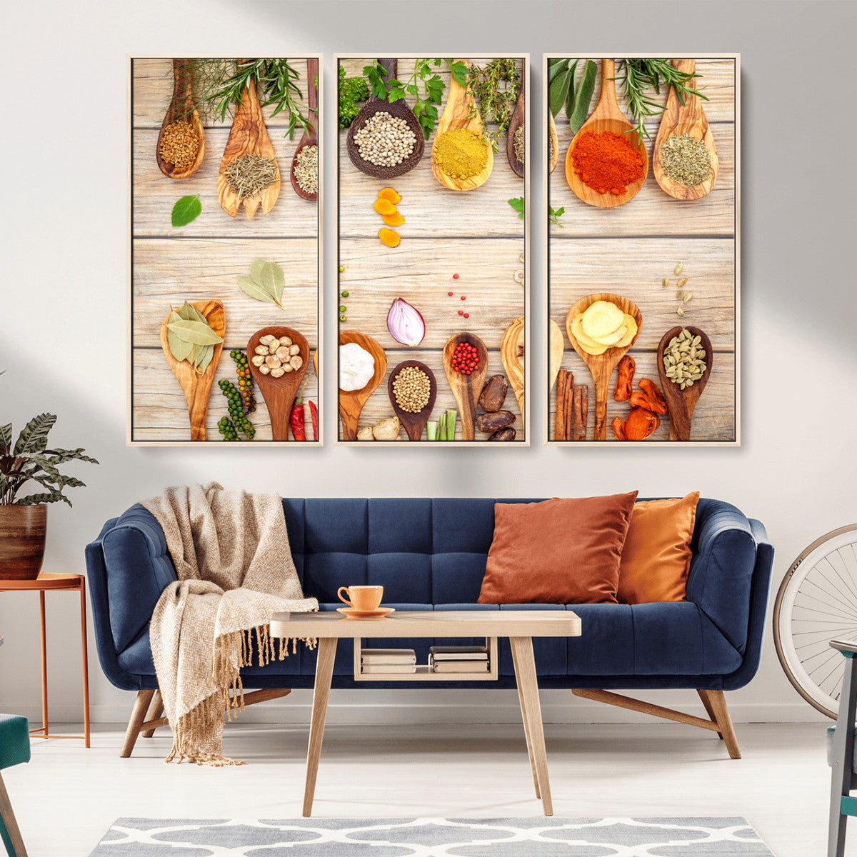 Kitchen Spice on the Table Wall Art, Kitchen Spice Wall Art