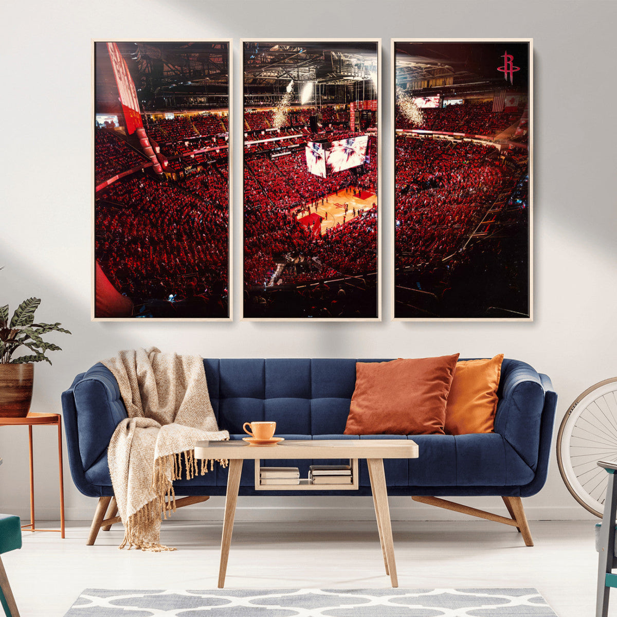 Houston Rockets Basketball Team Print Canvas- Houston Toyota