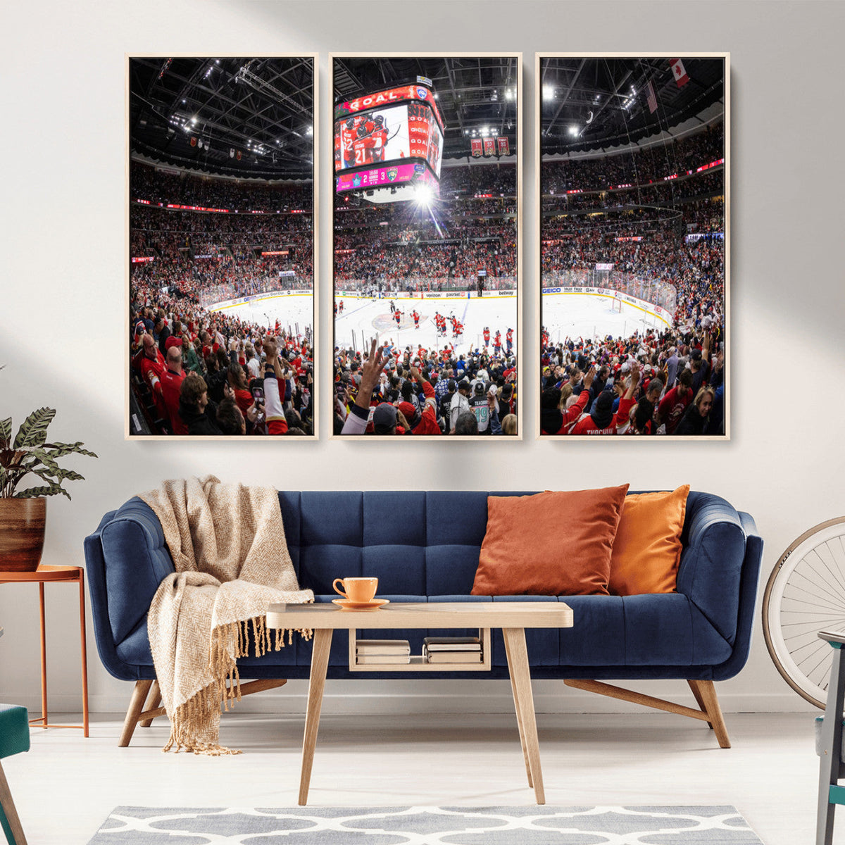 Amerant Bank Arena Wall Art Canvas Print - Basketball Arena