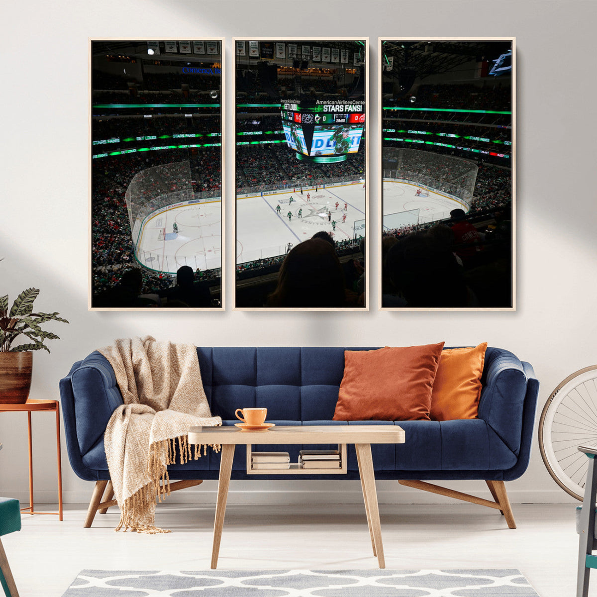 American Airlines Center Dallas Stars Wall Art Canvas Print