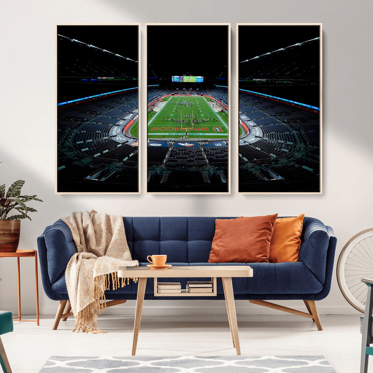 Denver Broncos Football Team Print Canvas- Denver Empower