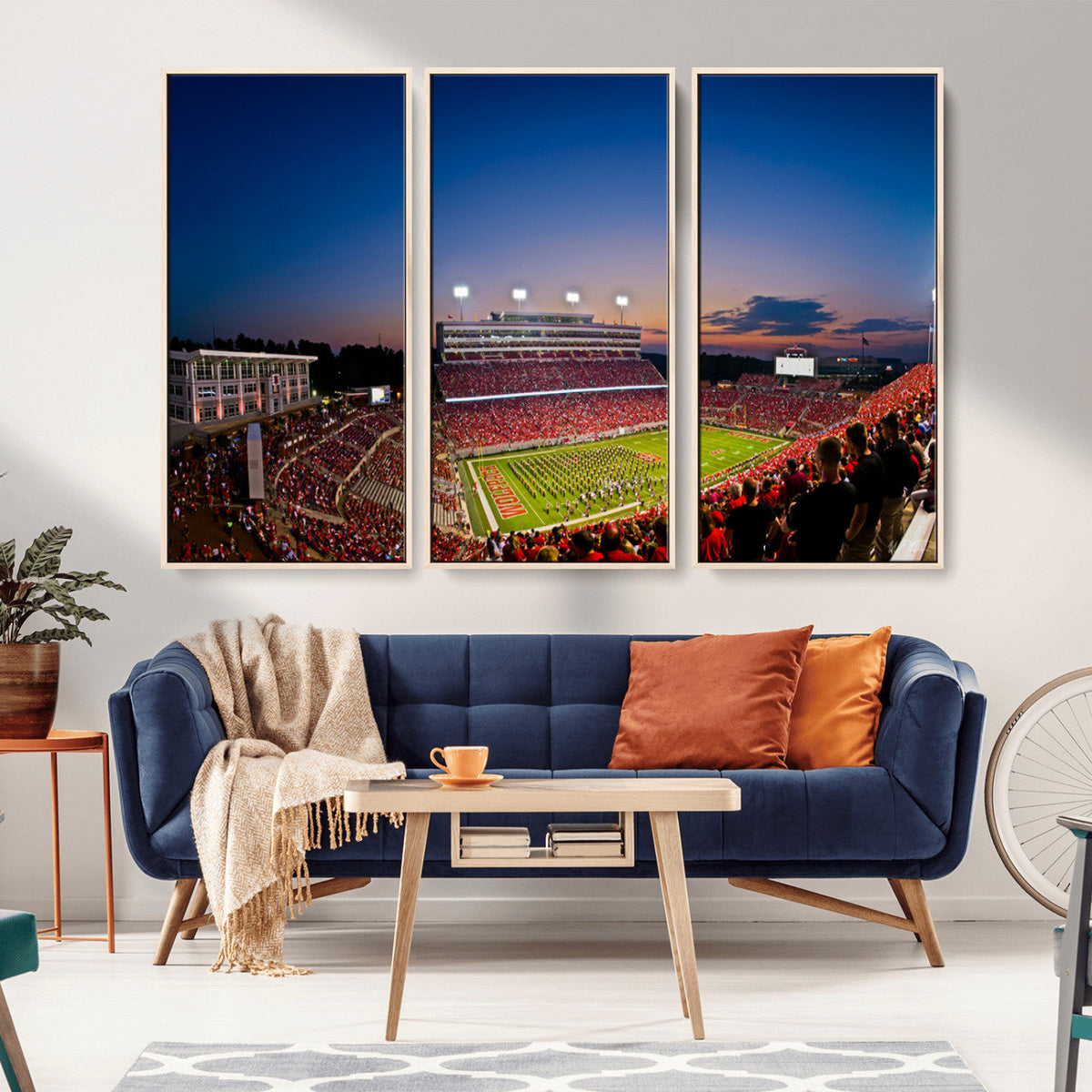Wolfpack Football Team Wall Art Print - Raleigh