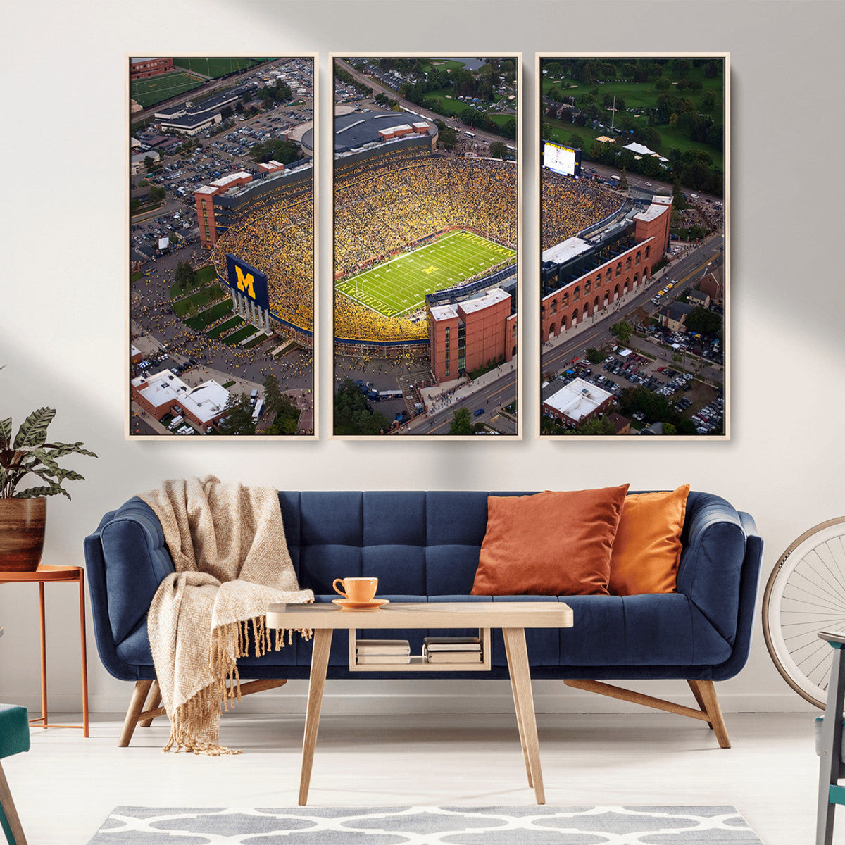 University of Michigan Wolverines Football Team Print - Ann