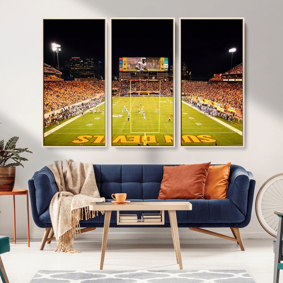 ASU Sun Devils Football Team Print - Phoenix Mountain