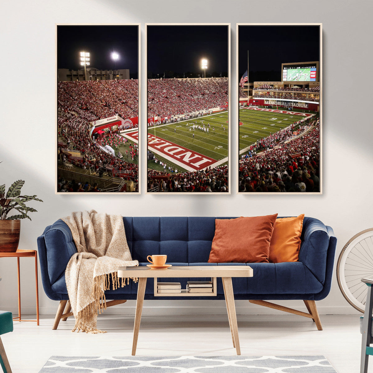 Indiana University Hoosiers Football Team Print Canvas -