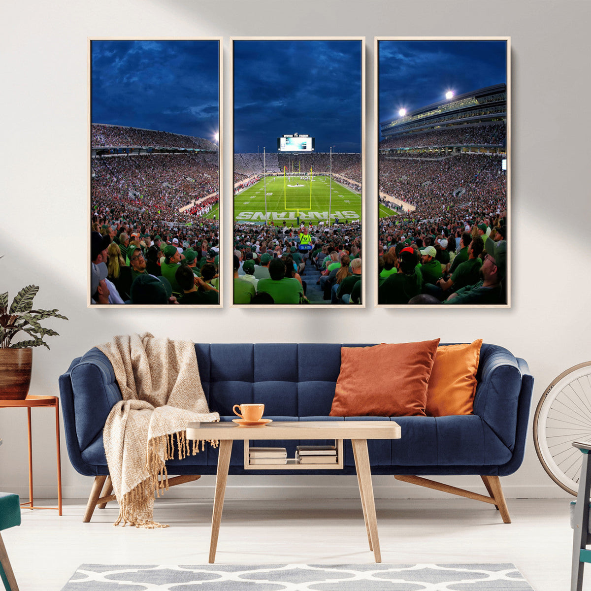 Michigan State Spartans Football Team Print - East Lansing