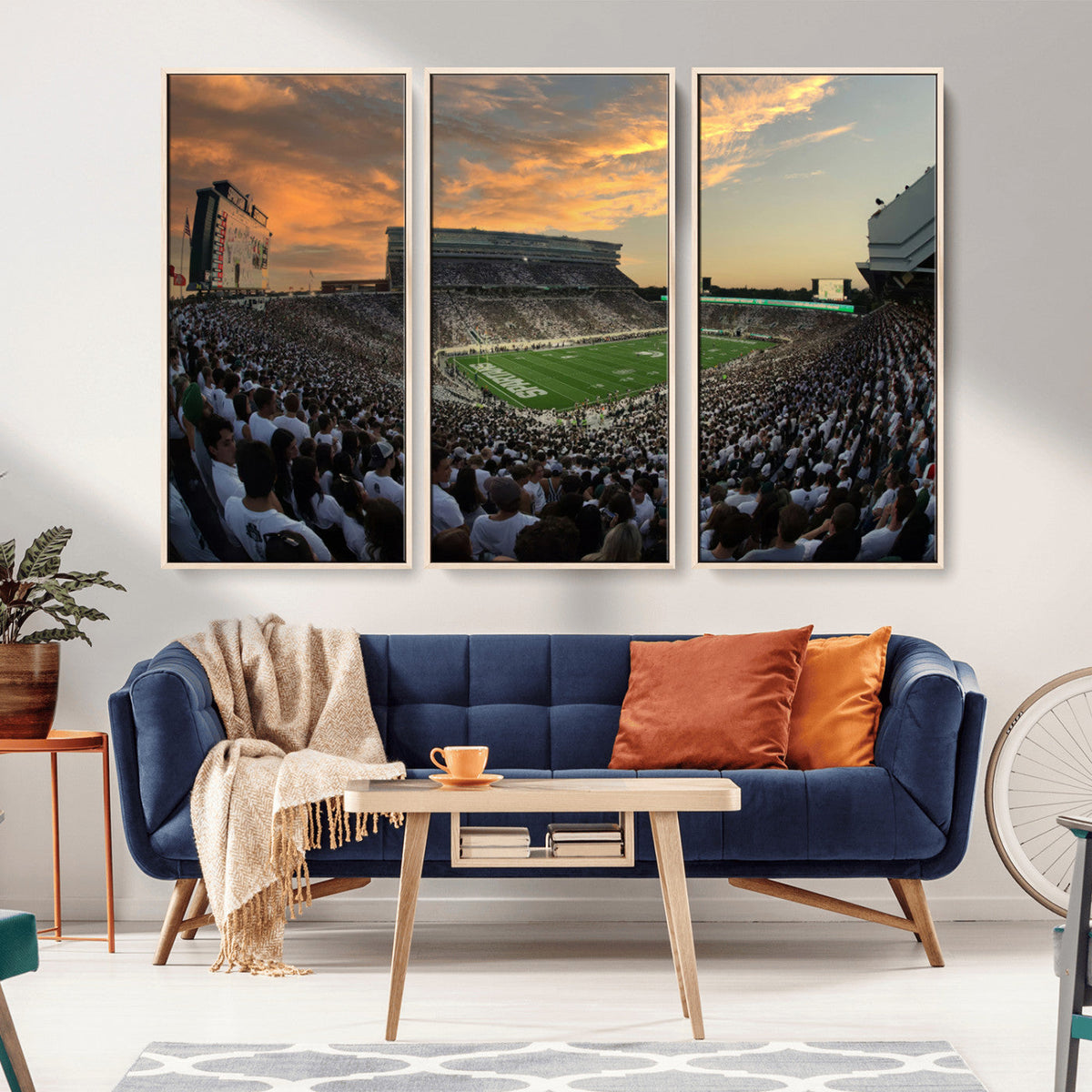 Michigan State Spartans Football Team Print - East Lansing