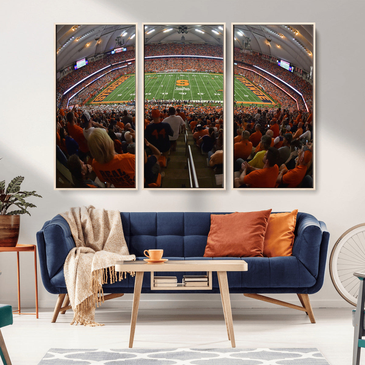 Syracuse University Orange Football Canvas Print, Football