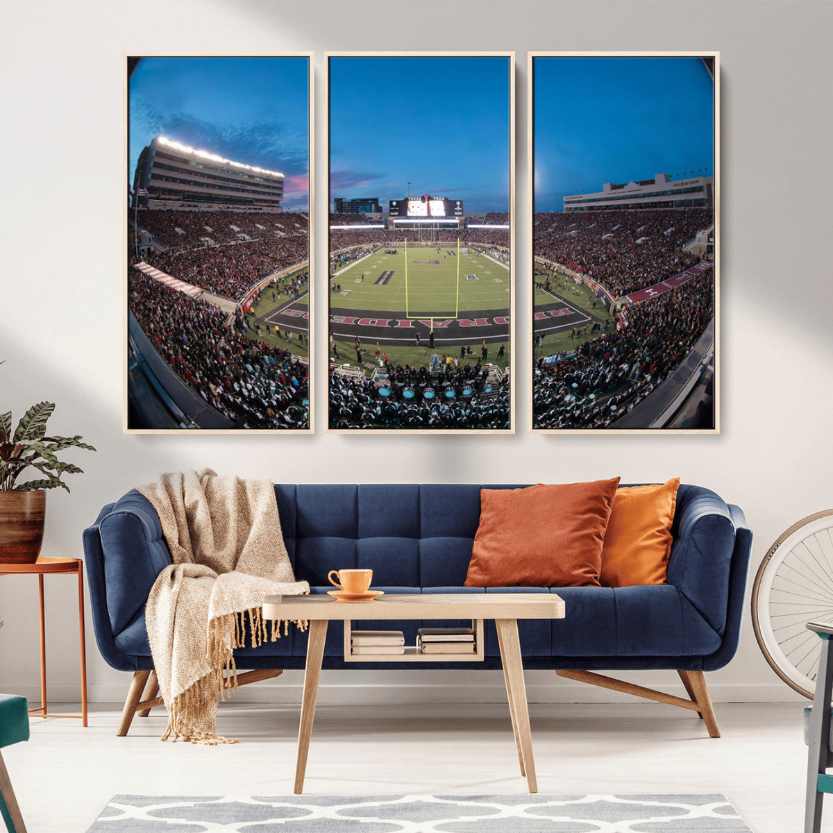 Texas Tech Red Raiders Canvas, Framed Football Team Print -