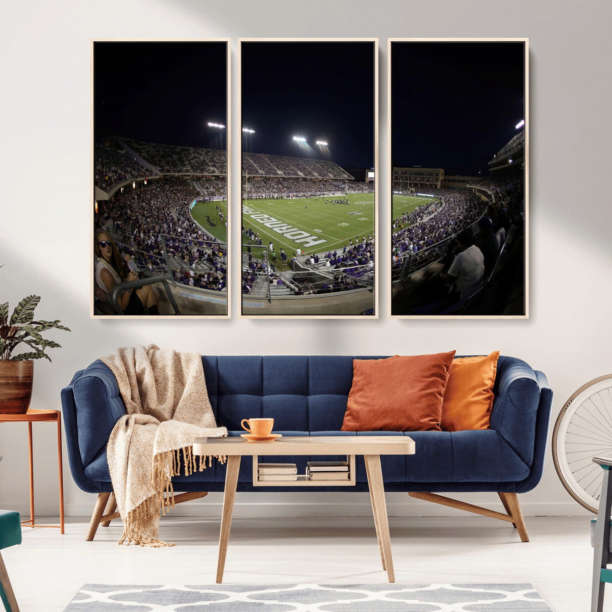 TCU Horned Frogs Football Team Print - Fort Worth Amon G.