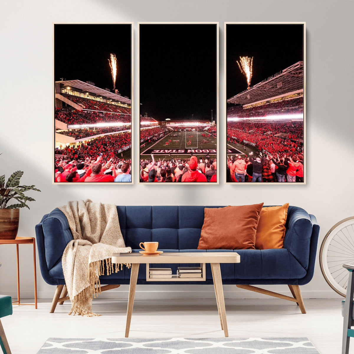Oregon State Beavers Football Team Print - Corvallis Reser