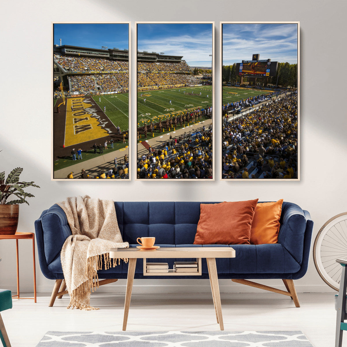 University of Wyoming Cowboys Football Team Print - Laramie