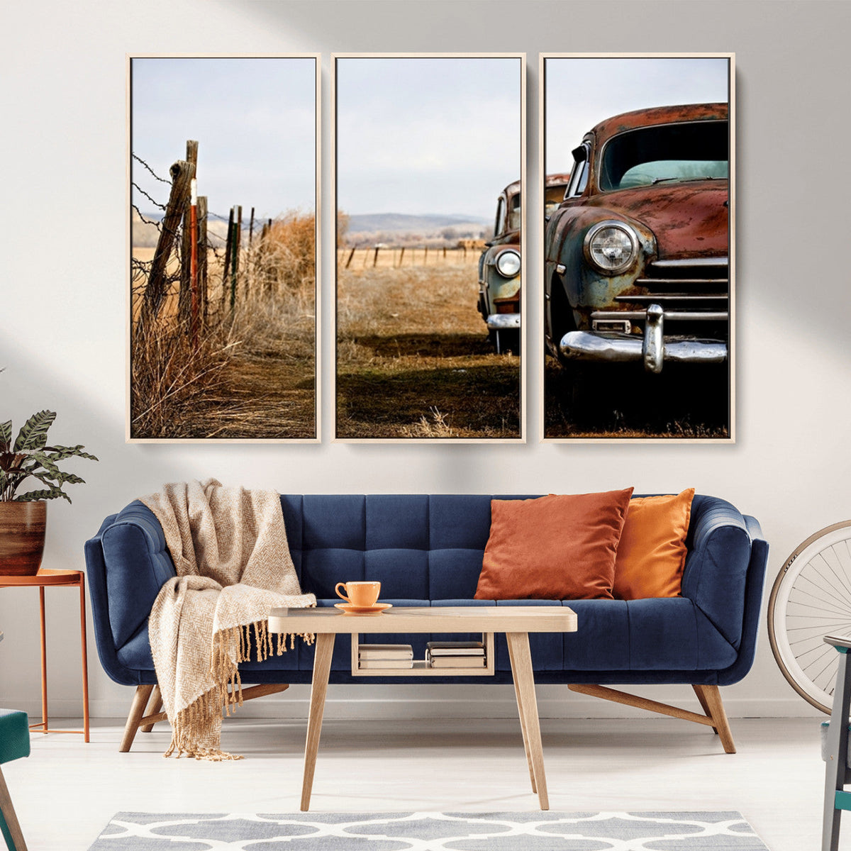 Classic Cars Vintage Wall Art Canvas Print