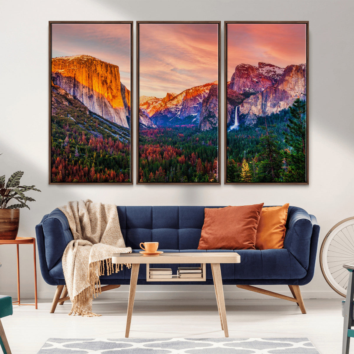Yosemite Nal Park Wall Art Landscape Canvas Print El Capitan