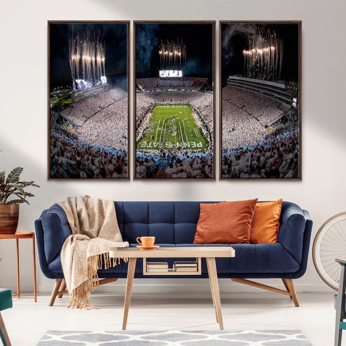 Penn Stadium Football Wall Art Canvas Print, Pennsylvania