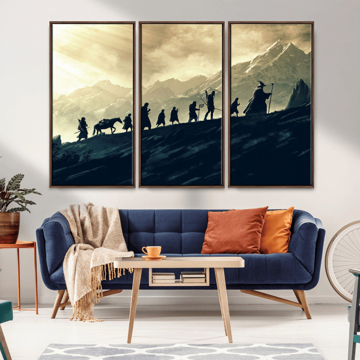 Fellowship Journey Wall Art – Fantasy Adventure Canvas Print