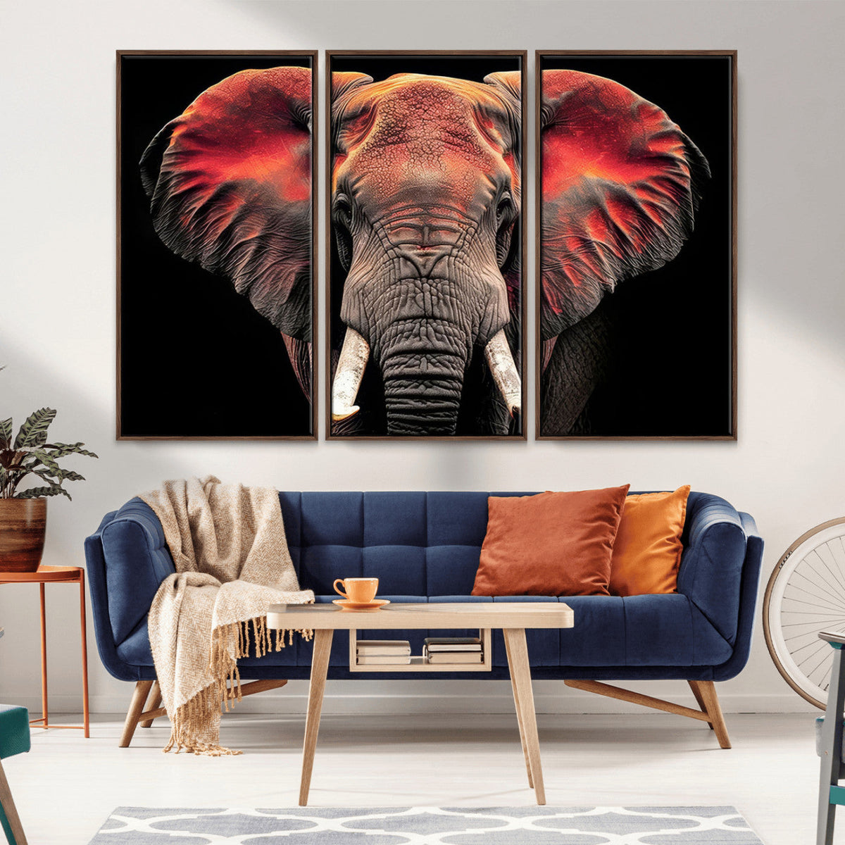 Elephant Wall Art Canvas Print